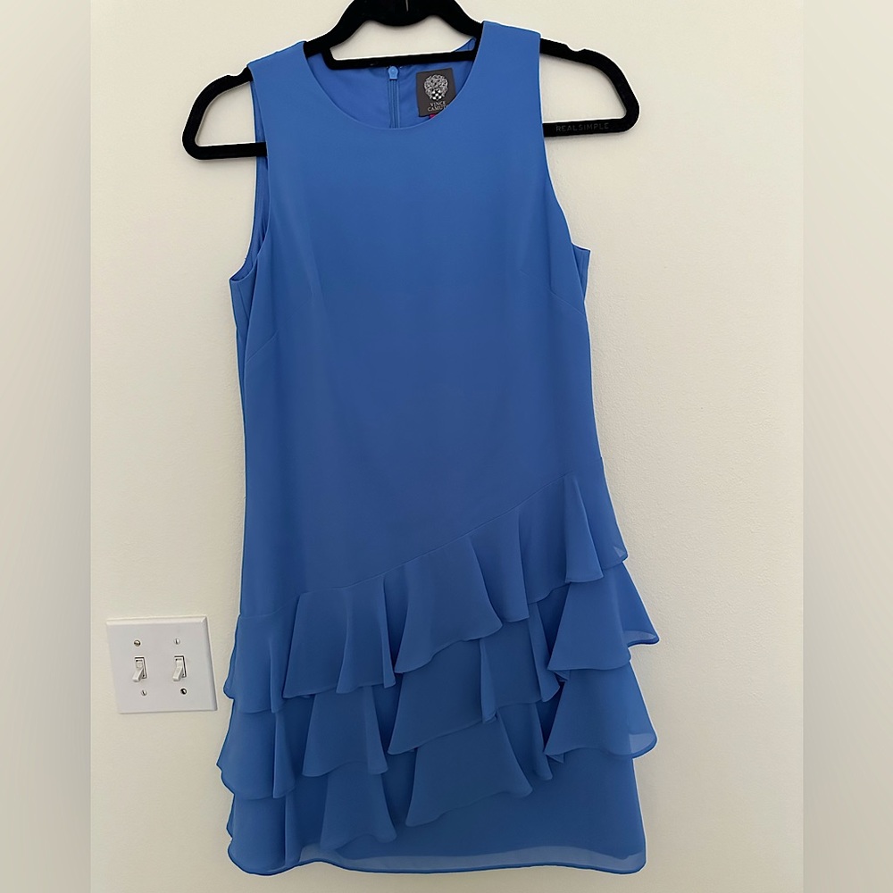 Vince Camuto blue mini dress. Size 0. Like new never worn.